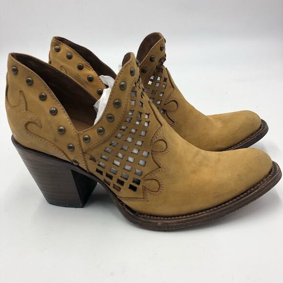 Circle G by Corral Womens Cut Out & Studs Ankle Booties Multicolor Size 8.5 M - Picture 3 of 9